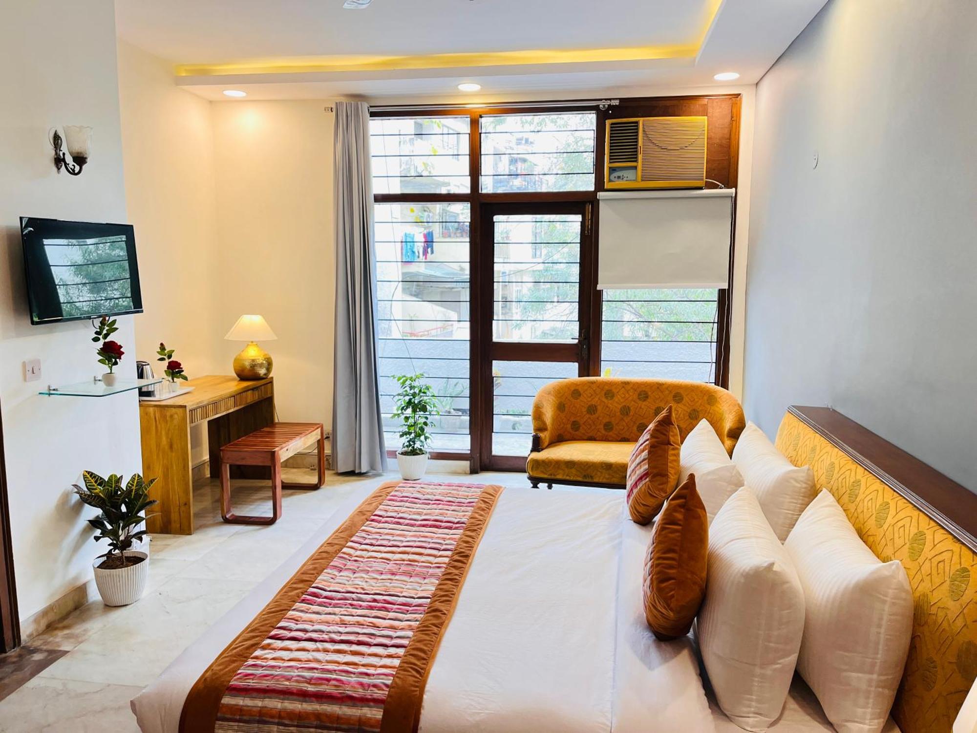Grove Residency Hauz Khas New Delhi Couple Friendly Hotel Exterior foto