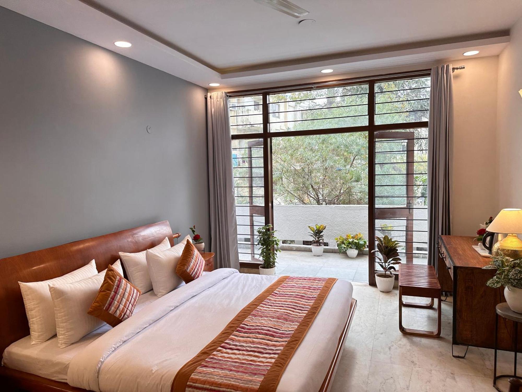 Grove Residency Hauz Khas New Delhi Couple Friendly Hotel Exterior foto